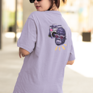 Gorilla with Speakers Oversized T-Shirt