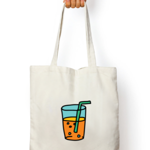 Half Juice Tote Bag